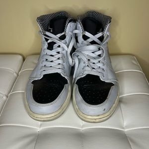 Gray &. Black high top Nikes